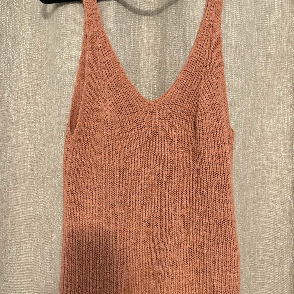 Light pink Madewell sweater tank